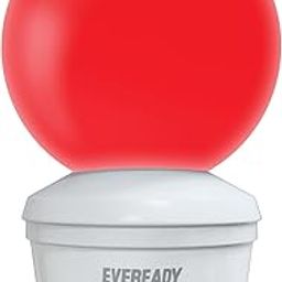 Eveready 0.5W Plug Deco LED Bulb, 2-pin Plug & Play, Red, Long Life Upto 30000 Hours, No Mercury, No UV Radiation-23