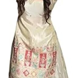 Women's Chinon Silk Embroidered Kurti with Sharara & Dupatta Set with Lace Border-image-97