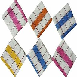 ORAS hand towels 100% Cotton Face Hanky, Face Towel, Handkerchiefs set of 6 Multicolour-image-68