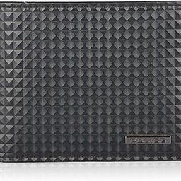 Pyramid Men's Slim Wallet, Leather Purse with 8 Card Slot, 2 Currency Compartment, 2 Slip-in Pockets - Black-image-55