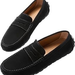 Plus Size Black Loafer Moccasin | Premium Suede Leather Loafer Shoe for Men-image-10