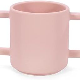 Coos N Babbles Silicone Open Cup for Babies 1-2 Years | Training Cup for Kids for Milk | Baby Water Sipper | 180 ml Sippy Cup with Handles for Toddlers (Dark Pink)-image-10