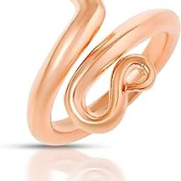 Missmister Brass Metal Copper Finish Nagdevta Snake Adjustable Open End Free Size Finger Ring - Animal Jewellery for Men and Women (MM4403OROM)-image-5