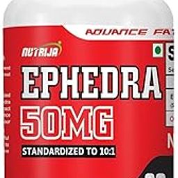 NutriJa Ephedra Extract 50mg (Standardized to 10:1) (60 Capsules)-0
