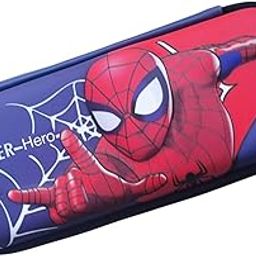 ARTLABEL Superhero EVA Large Capacity Stationery Box 3D Cartoon Pen Pencil case Multi-Compartment for School Students with Zip Closure -Best Birthday Gift for Girls, Boys & Kids (Spider Hero)-4