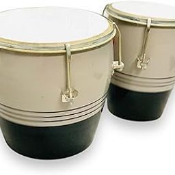 Wooden Bongo Drum Set for Kids and Adults – Classic Hand Percussion Instrument with Durable Heads, Great for Learning, Jam Sessions, and Gifting-image-0