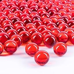 Galashield Marbles for Vases | Glass Marbles Bulk Vase Fillers | Glass Beads for Vases, Round Marble (Red, 1 LB)-image-55