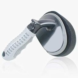 11oils AutoCare Tyre Polish Brush, Ergonomic Tire Cleaning Brush with Curved Handle and Soft Foam Pad for Effective Tire Polishing and Detailing Brush,Ergonomic Handle, Grey,1Piece.-image-8