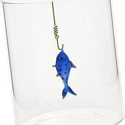 ARTISOUL® Drinking Glass Cup Creative Novelty Drinking Cup for Kitchen Office Birthday Blue Fish | Kitchen, Dining & Bar | Glassware-image-86