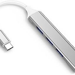 USB C Hub (4-in-1), Type C Multiport Adapter with 1 x USB 3.0 & 3 x USB 2.0 Ports, up to 5 Gbps High Speed Data Transfer for Laptop, MacBook, PC (Multicolor)-image-75