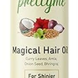 Prettyme Magical Hair Oil (100ml) For Hair Growth, Reduces Hair Fall & Dandruff | 100% Natural | For Men & Women With Almond, Bhringraj, Amla, Onion Seed, Coconut Oil-image-1