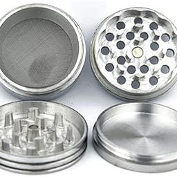 METIER Crusher 63mm Crushers Metal Herb Grinder with Honey Dust Filter 4 Parts Bong Accessories Grinding Herbs and Spices Pack of 1-image-55