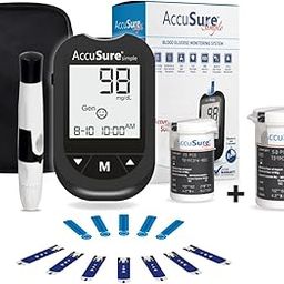 AccuSure Simple Digital Glucometer Kit | With 25 + 50 (Additional) Strips,10 Lancet,1 Lancing device for Accurate Blood Glucose Sugar Testing Machine-14