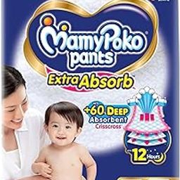 MamyPoko Pants Extra Absorb Baby Diapers, Large (L), 48 Count, 9-14 Kg-image-54