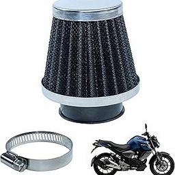 Asryd Motorcycle Air Filter Pods, Motorcycle Air Filter 42mm Round Tapered Clamp-on Pod Intake Filter Cleaner For Yamaha FZ V3 (Pack of 1)-picture-22