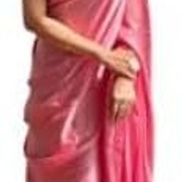 Butter Buds Women's Boutique Style Peach Double Ruffle Frill Chikankari Satin Lehenga Saree With Stitched Embroidery Work Blouse (Blouse Alterable upto 44)-11