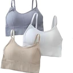7 Colors Women Cotton Padded Wire Free Sports Bra wearring Every Day Fitness Yoga and Gymwear Fashionable Lifestyle Outdoor Life Free Size Pack of 3 Size 28-32-picture-56