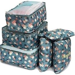 6 in 1 Travel Laundry Pouch Cosmetics Makeup Bags Organizer Waterproof Suitcase Men and Women, Luggage Laundry Clothes Pouch Bags-24
