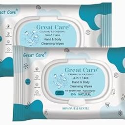 Great Care Oil Control Face Wipes | 25 N each- Pack of 2 | Wet Wipes for Face With Cool water| Makeup Remover Wipes | Hydrating, Refreshing, Soothing | Pararben & Alcohol Free-image-48