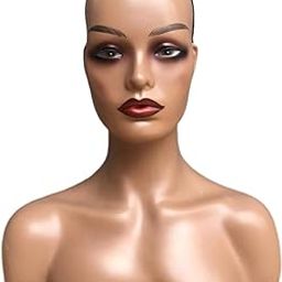 bnf® Realistic Mannequin Head Manikin Head Bust for Earrings Wig Necklace Display Style A Health & Beauty |Salon & Spa Equipment |Hair & Makeup Mannequins-image-43