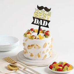 IGP - Fruit Fusion Mini Cake with Acrylic Topper (Best Dad) Can also be gifted for Dads BithdayFor Father's dayI Mothers DayI Valentine's dayI House WarmingI Party or Return Gift-image-9