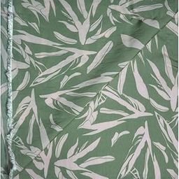 J Hampstead Viscose Blended Crushable Green (Turquoise) Colour Printed Unstitched Shirt Fabric - 1.60 Meters / VV1107-image-78
