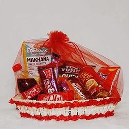 Tasha Forever Snacks Gift basket Gift basket for rakhi, birthday, anniversary-image-57