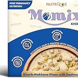 Nutrizoe Momix Kheer Premix, Kharik-Makhana & Dashmularishta, Pack of 6, Net Wt. 120Gms-29