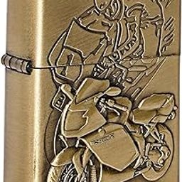 Premium Windproof Refillable Lighter - Sturdy Metal Body | Embossed Design | Stylish & Durable | Pocket Lighter for Smoking (Roadster Motor Cycle)-image-21