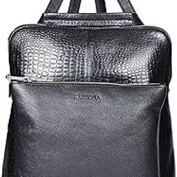 Genuine Leather Printed Design Backpack For Women's-image-36