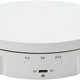 SYGA Remote Control Rotating Display Stand for Photography, Jewelry and Collectibles –14.6cm Diameter, 3.5cm Height, 10kg Load Capacity, White-10