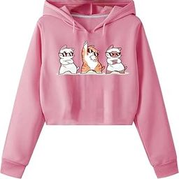 Crop Hoodie Sweatshirt Women Cute Casual Trendy Stylish Latest White Black Beige Pink Lavender Brown Girl 399 499 Under-image-79