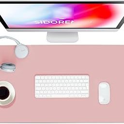 MOCA Desk Mat, Office Desk Pad, Computer Desk Mat, Laptop Mat for Desk, Desk Protecor Mat, Desktop Mat, Desk Writing Pad, Desk Blotter Pad, Desk Cover Mat (Pink/Blue, 35.4"x17")-10
