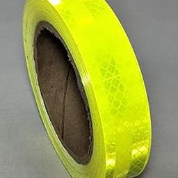 CREWBOLT High-Visibility Neon Green Reflective Tape | Safety Marking Tape for Vehicles, Roads & Industrial Use | Waterproof & Durable | 1 Inches x 48 Meters-image-50
