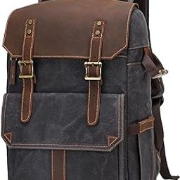 MERISHOPP®Camera Daypack Canvas Versatile Photography Backpack Compartment Camera Case Dark Gray|Cameras & Photo | Cases, Bags & Covers|1x Camera Backpack-image-52