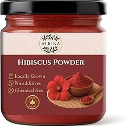 Atrika Hibiscus Flower Powder for Face Pack and Hair Mask, Natural Pure Hibiscus Rosa-Sinensis Hair & Skin Care, Gudhal Ka Phool Powder For Dull Hair & Dry Scalp - 125g-image-42