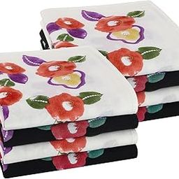 Handkerchiefs for Women 100% Cotton, Floral Ladies Handkerchiefs, Women’s Handkerchiefs Wedding Hankies 4/8 PCS-image-7