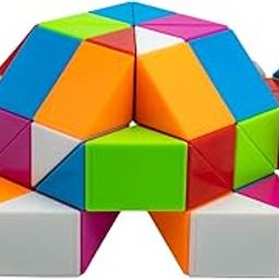 Cubelelo Magic Snake Rainbow Puzzle Cube (60 Wedges) | Twist and Turn Shape Creation Fun Game for Kids Boys Girls and Adults | Multicolor Brain Teaser Stress Buster Toy | for Ages 3 Years and Above-13