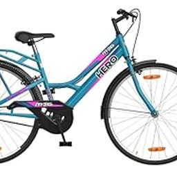 Hero Mig Women Ladies Rigid Cycle In 26" Wheel Size With Integrated Carrier For Age Group 12+ 16 Inches, Freeride Bike , Blue-57