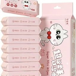 WISLY Mini Baby Wipes Disposable Portable Pocket Water Wipes Baby Skin Care Wet Tissue Travel Children Baby Hand & Face Baby Sanitizing Cleansing/Moisturising Wipes For Fresh(64 Wipes X 1 Pack)-image-39