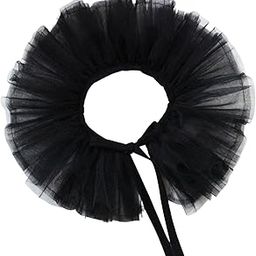 The Style SutraWomen Tulle Ruffle Collar Costume Accessory Shawl Lapel Detachable Black|Clothing Shoes & Accessories | Other Clothing Shoes & Accessories| Other Clothing Shoes & Accessories-picture-41