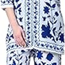 Women Co Ord Set for Women | Linen Co Ord Set for Women Stylish | Printed Festive Co Ord Set for Women | Travel Co Ord Set for Women | 3/4 Sleeve Co-ord Set (CORD GP 24)-image-55