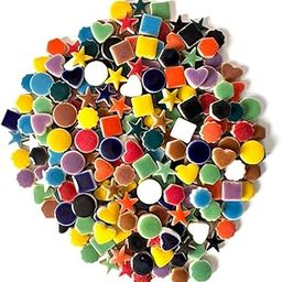 Sai Mosaic Art Mix Shaped Assorted Ceramic Mosaic 15mm Tiles 500 gm Pack-image-59