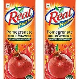 DABUR Real Pomegranate Fruit Juice -1L (Pack Of 2) | Rich In Vitamin C | No Added Preservatives, No Artificial Colors & Flavours | Goodness Of Best Fruits | Daily Dose Of Fruit Nutrition-3