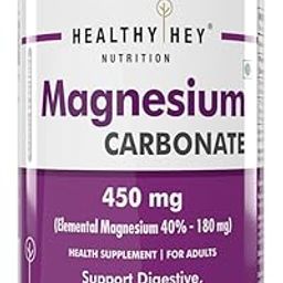 HealthyHey Nutrition Magnesium Carbonate 450mg - 120 Vegetable Capsules-picture-26