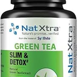 Natxtra Green Tea | Detox & Slim Support | Natural Green Tea Extract | Boosts Energy, Fights Aging, Promotes Weight Loss | 60 Vegetarian Capsules-image-14