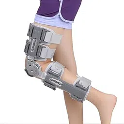 DIALDRCARE Nylon Hinged Knee Support Brace Adjustable Stabilizer For Men And Women (Adjustable 52 Cm To 65 Cm)-picture-36
