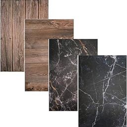 Store2508 Flat Lay Flatlay Tabletop Photography Backdrop Pack of 2 Background for Food Jewelry Cosmetics Small Product Photo Pros and More 56x88 Cm Set B Multicolour-image-49
