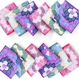 GABBAR_BLUE_FLOWER soft face hankies for ladies girls women kids hanky 10 piece-image-73