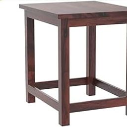 MAHIMART AND HANDICRAFTS Wooden Sitting Stool 18 Inch for Home | Sheesham Wood Table for Home, Bedroom, Office and Living Room | Multipurpose Indoor Outdoor Furniture (Brown Finish)-image-89